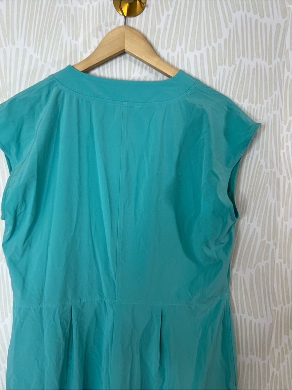 Athleta Marlow romper Teal Wrap Front Active Dress Travel Dress - Picture 14 of 15